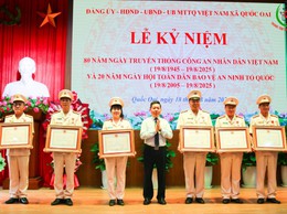 Xã Quốc Oai tổ chức Lễ kỷ niệm 80 năm Ngày truyền thống lực lượng Công an nhân dân (19/8/1945 – 19/8/2025) và 20 năm Ngày hội toàn dân bảo vệ an ninh Tổ quốc