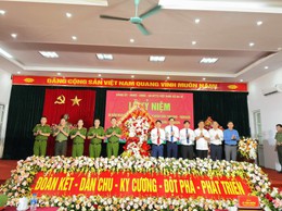 CÔNG AN XÃ BA VÌ TỔ CHỨC LỄ KỶ NIỆM 80 NĂM NGÀY TRUYỀN THỐNG CÔNG AN NHÂN DÂN 