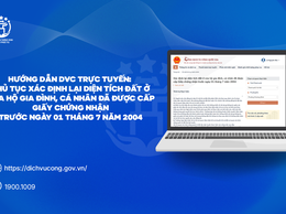 Thủ tục Xác định lại diện tích đất ở của hộ gia đình, cá nhân đã được cấp Giấy chứng nhận trước ngày 01 tháng 7 năm 2004