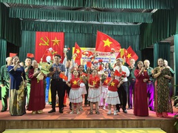 Thôn An Bình, xã An Khánh tổ chức Liên hoan văn nghệ chào mừng kỷ niệm 80 năm Cách mạng tháng Tám thành công và Quốc khánh 02/9