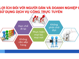 THỰC HIỆN NỘP HỒ SƠ TRỰC TUYẾN ĐEM NHIỀU LỢI ÍCH THIẾT THỰC CHO NHÂN DÂN VÀ DOANH NGHIỆP