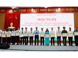 Đảng uỷ xã Mê Linh tổng kết công tác tổ chức Đại hội đại biểu Đảng bộ xã lần thứ I, nhiệm kỳ 2025 - 2030