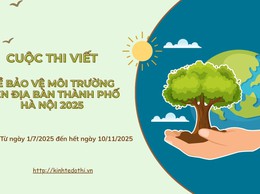 Thể lệ Cuộc thi viết về bảo vệ môi trường trên địa bàn TP Hà Nội năm 2025