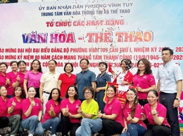 Phường Vĩnh Tuy tổ chức chuỗi các hoạt động Văn hóa - Thể thao chào mừng Đại hội Đảng bộ phường lần thứ I và kỷ niệm 80 năm Quốc khánh nước CHXHCN Việt Nam (2/9/1945-2/9/2025).