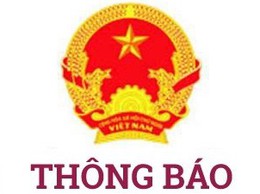 Thông báo về việc treo cờ Tổ quốc.