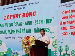 Xã Thuận An phát động Phong trào thi đua “Sáng - Xanh - Sạch - Đẹp”