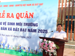 28 thôn xã Bất Bạt đồng loạt ra quân tổng vệ sinh môi trường