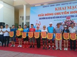 Khai mạc giải thể thao chào mừng Đại hội Đảng xã Đoài Phương