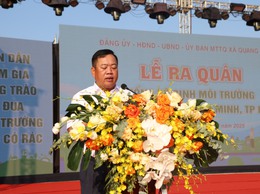 Xã Quang Minh ra quân tổng vệ sinh môi trường