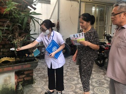 Phường Long Biên ra quân tổng vệ sinh môi trường phòng, diệt bọ gậy, phòng chống dịch sốt xuất huyết