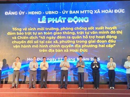 Lễ phát động tổng VSMT, phòng chống dịch SXH; bảo đảm trật tự ATGT, trật tư văn minh môi trường đô thị và Chiến dịch “45 ngày đêm ra quân hỗ trợ hoạt động CĐS trong giai đoạn đầu vận hành mô hình chính quyền địa phương hai cấp”