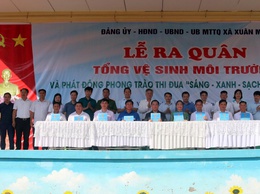 Xuân Mai ra quân tổng VSMT và phát động phong trào thi đua “Sáng - Xanh - Sạch - Đẹp”