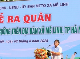 Xã Mê Linh phát động tổng vệ sinh môi trường Sáng – Xanh – Sạch – Đẹp