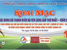 SÔI NỔI GIẢI BÓNG ĐÁ THANH NIÊN XÃ YÊN LÃNG LẦN THỨ NHẤT