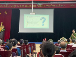 Công an xã Vĩnh Thanh thực hiện có hiệu quả phong trào thi đua tuyên truyền, vận động thu hồi, đấu tranh phòng, chống tội phạm về vũ khí, vật liệu nổ, công cụ hỗ trợ.