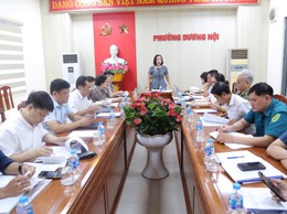 Họp Tổ tuyên truyền, vận động nhân dân GPMB thực hiện Dự án xây dựng nhà ở cho lực lượng vũ trang CAND tại phường Dương Nội