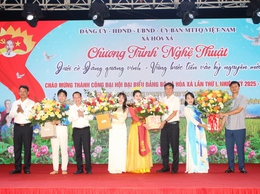 Chương trình văn nghệ chào mừng thành công Đại hội Đảng bộ xã Hoà Xá lần thứ I, nhiệm kỳ 2025–2030, kỷ niệm 80 năm Cách mạng Tháng Tám, Quốc khánh 2/9