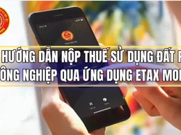 Hướng dẫn nộp thuế đất phi nông nghiệp trên ứng dụng eTax Mobile