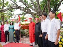Xã Đan Phượng gắn biển 3 công trình trọng điểm chào mừng Quốc khánh 2/9