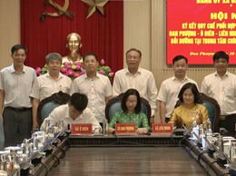 Hội nghị ký kết Quy chế phối hợp trong công tác đào tạo, bồi dưỡng cán bộ, đảng viên khu vực Đan Phượng