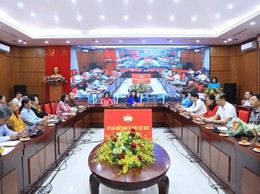 Xã Nam Phù dự hội nghị trực tuyến quán triệt các văn bản tổ chức Đại hội MTTQ Việt Nam các cấp
