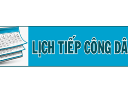 THÔNG BÁO LỊCH TIẾP CÔNG DÂN CỦA UBND XÃ PHÚC SƠN
