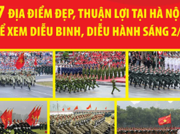 7 địa điểm đẹp, thuận lợi tại Hà Nội để xem diễu binh, diễu hành sáng 2/9