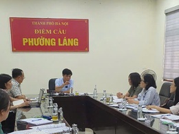 UBND phường Láng làm việc với Ngân hàng Chính sách Xã hội Đống Đa về việc thực hiện nhiệm vụ trên địa bàn phường 6 tháng cuối năm 2025