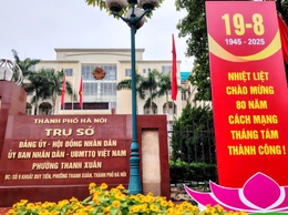 Phường Thanh Xuân rực rỡ cờ hoa chào mừng Quốc khánh 02/9