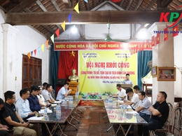 Ban Quản lý dự án đầu tư - hạ tầng tổ chức Lễ khởi công xây dựng công trình Tu bổ, tôn tạo Đình Cấn Thượng