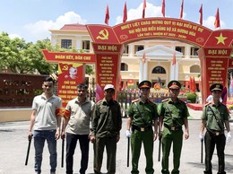 Công an xã Dương Hoà đảm bảo an toàn tuyệt đối an ninh trật tự phục vụ Đại hội đại biểu Đảng bộ xã lần thứ Nhất, nhiệm kỳ 2025-2030