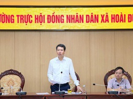 Thường trực HĐND xã Hoài Đức làm việc với UBND xã về việc trả lời các ý kiến, kiến nghị của cử tri tại các cuộc tiếp xúc cử tri sau kỳ họp thứ 2 HĐND xã khóa I, nhiệm kỳ 2021-2026