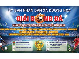 Tổ chức giải bóng đá nam vô địch xã Dương Hoà lần thứ I năm 2025 