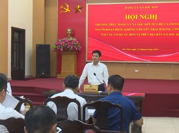 THƯỜNG TRỰC ĐẢNG UỶ XÃ SÓC SƠN LÀM VIỆC VỚI NGƯỜI HOẠT ĐỘNG KHÔNG CHUYÊN TRÁCH