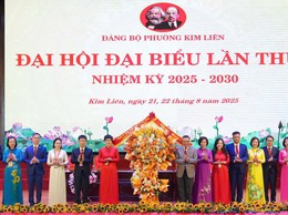 Đảng bộ phường Kim Liên tổ chức Đại hội đại biểu Đảng bộ phường lần thứ I, nhiệm kỳ 2025 - 2030.