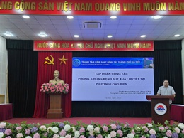 Phường Long Biên tập huấn công tác phòng, chống dịch bệnh năm 2025