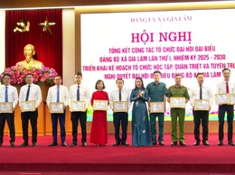 Đảng bộ xã Gia Lâm tổng kết công tác tổ chức đại hội đại biểu lần thứ I, nhiệm kỳ 2025-2030