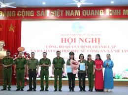 Hội Liên hiệp phụ nữ xã Mê Linh: Ra mắt Chi hội Phụ nữ Công an xã, tập huấn công tác Hội
