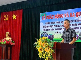 Phường Phú Lương ra quân vệ sinh môi trường, diệt bọ gậy, phòng chống sốt xuất huyết
