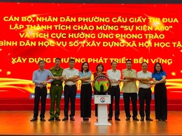 Cầu Giấy: Phát động Tuần lễ thi đua cao điểm và hưởng ứng phong trào “Bình dân học vụ số”