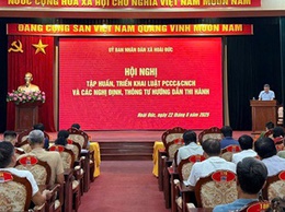 Hoài Đức tổ chức Hội nghị tập huấn, triển khai thi hành Luật PCCC&CNCH, và các Nghị định, thông tư hướng dẫn thi hành