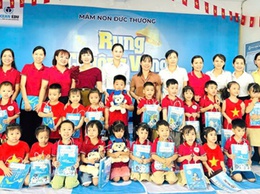 Trường Mầm Non Đức Thượng tổ chức hội thi Rung chuông vàng Olympic Tiếng Anh