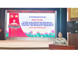 Sáng ngày 23/8/2025, tại hội trường UBND xã Thư Lâm, buổi tập huấn được tổ chức nhằm tuyên truyền, phổ biến kiến thức về phát triển khoa học công nghệ, đổi mới sáng tạo và chuyển đổi số cho người dân trên địa bàn.