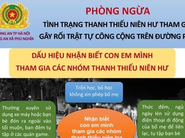 Phòng ngừa tình trạng thanh thiếu niên hư tham gia gây rối trật tự công cộng