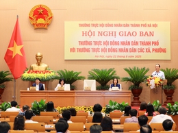 Thường trực HĐND Thành phố Hà Nội giao ban với Thường trực HĐND các xã, phường