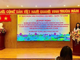PHƯỜNG VĂN MIẾU – QUỐC TỬ GIÁM TĂNG CƯỜNG CÔNG TÁC PHÒNG, CHỐNG DỊCH BỆNH SỐT XUẤT HUYẾT PHỤC VỤ CAO ĐIỂM KỶ NIỆM 80 NĂM CÁCH MẠNG THÁNG TÁM VÀ QUỐC KHÁNH 2/9