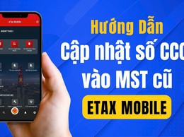 Cách cập nhật số CCCD thành mã số thuế trên eTax Mobile