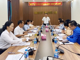 Thường trực Đảng ủy xã làm việc với Mặt trận Tổ quốc và các đoàn thể chính trị - xã hội về công tác đại hội