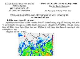 ️️TIN CẢNH BÁO: DÔNG, LỐC, MƯA ĐÁ VÀ MƯA LỚN CỤC BỘ TRÊN ĐỊA BÀN THÀNH PHỐ HÀ NỘI⛈️⛈️