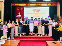 Tập huấn chuyên đề cho đội ngũ cán bộ quản lý, giáo viên cấp học Mầm non trên địa bàn xã